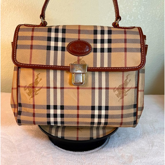 Burberry Handbags - BURBERRYS VINTAGE HAYMARKET HANDBAG